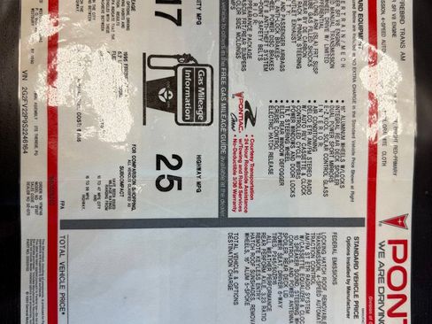 Used 1995 Pontiac Firebird Trans Am RWD image 17