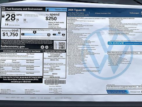 New 2026 Volkswagen Tiguan SE image 19