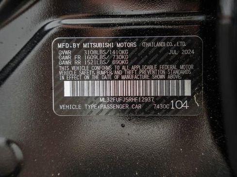 New 2024 Mitsubishi Mirage G4 LE image 36