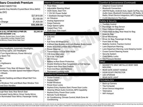 Certified 2025 Subaru Crosstrek 2.5i Premium AWD/4WD image 28