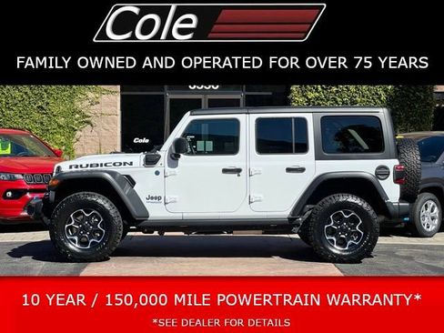 Used 2022 Jeep Wrangler Unlimited Rubicon 4xe w/ Cold Weather Group image 1