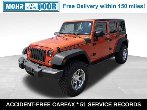 Used 2015 Jeep Wrangler Unlimited Rubicon w/ Connectivity Group AWD/4WD image 1