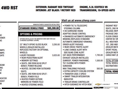 Used 2023 Chevrolet Tahoe RST w/ Luxury Package AWD/4WD image 5