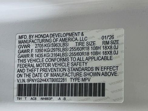 New 2026 Honda Pilot EX-L image 32