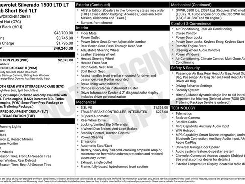 Used 2022 Chevrolet Silverado 1500 LT w/ Texas Edition Plus RWD image 3