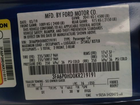 Used 2019 Ford Fusion SE FWD image 33