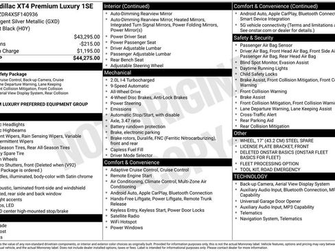 Used 2025 Cadillac XT4 Premium Luxury image 2
