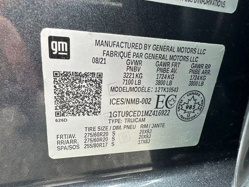 Used 2021 GMC Sierra 1500 Elevation w/ X31 Off-Road Package AWD/4WD image 25