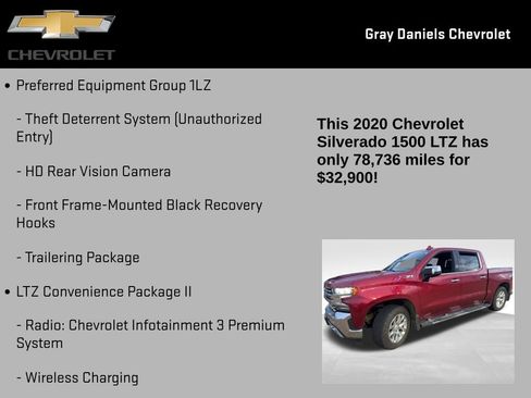 Certified 2020 Chevrolet Silverado 1500 LTZ w/ LTZ Premium Package image 12