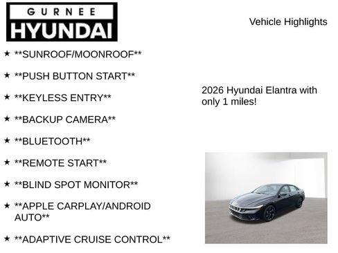New 2026 Hyundai Elantra SEL Sport Premium w/ Cargo Package FWD image 7