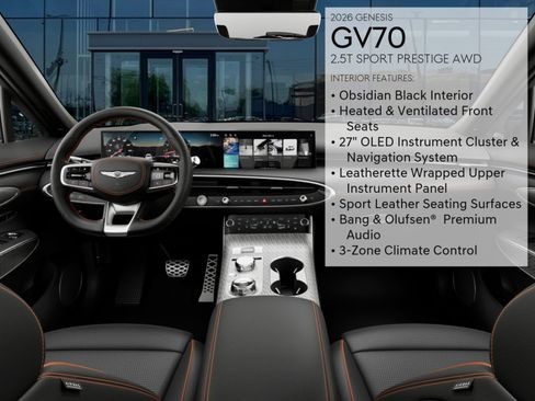 New 2026 Genesis GV70 2.5T Sport Prestige AWD/4WD image 15