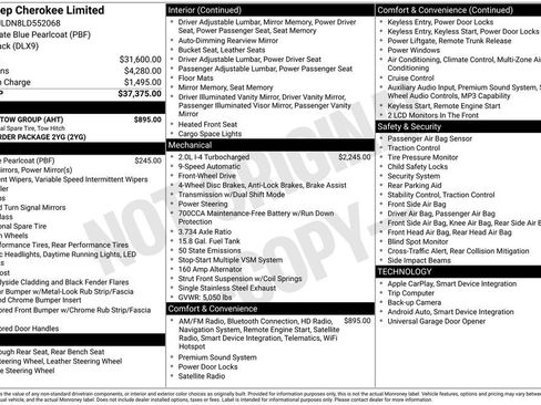 Used 2020 Jeep Cherokee Limited w/ Trailer Tow Group image 13