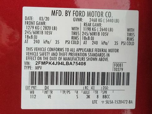 Used 2020 Ford Edge SEL w/ Convenience Package AWD/4WD image 28
