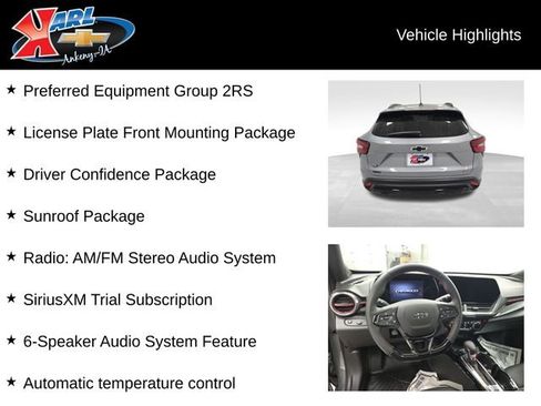 Certified 2026 Chevrolet Trax RS w/ Sunroof Package image 2