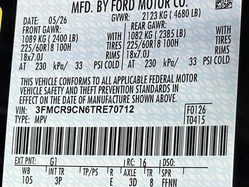 New 2026 Ford Bronco Sport Outer Banks AWD/4WD image 41