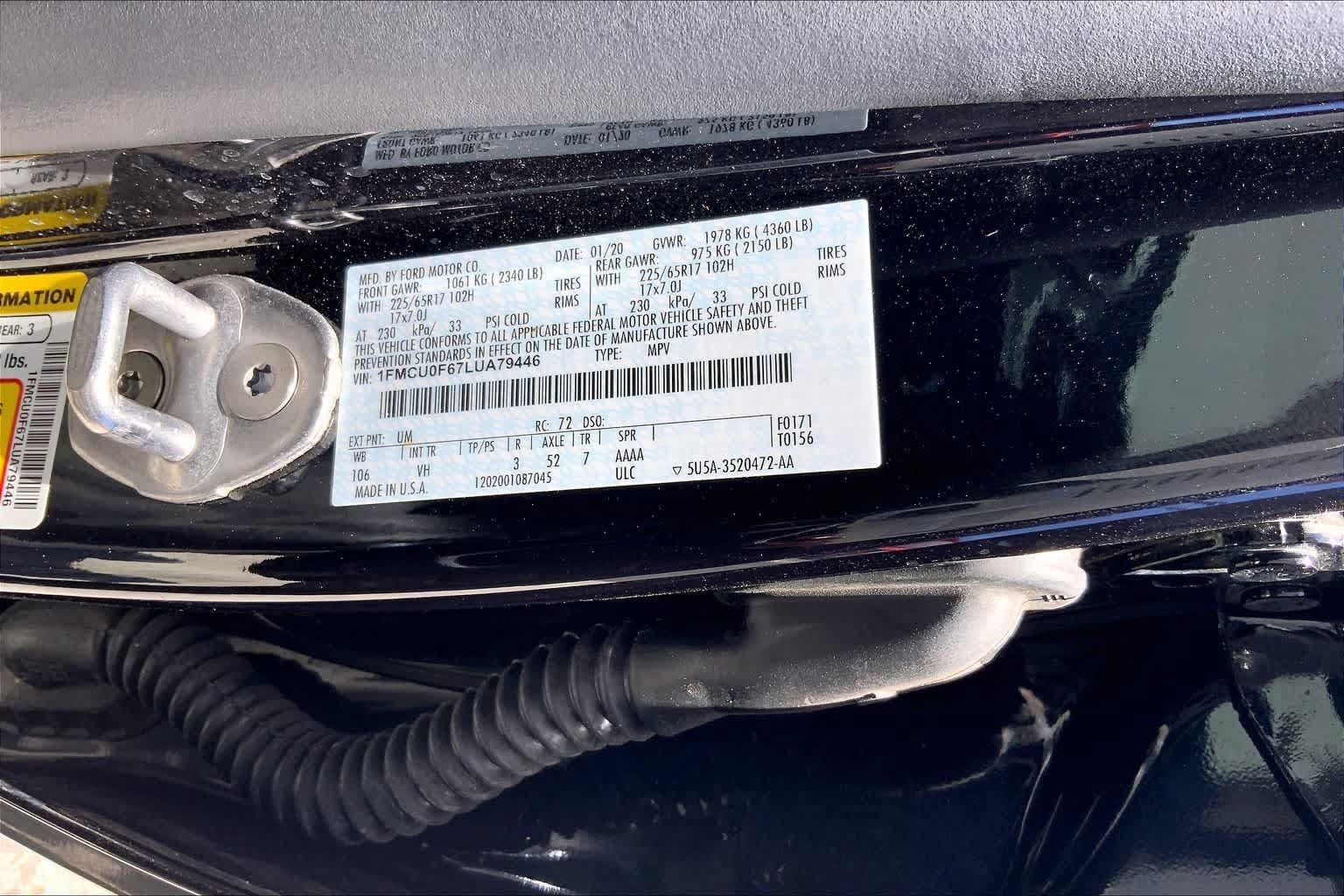 Used 2020 Ford Escape S FWD image 20