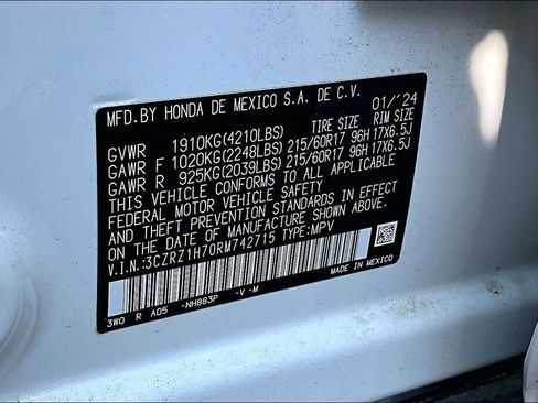 Used 2024 Honda HR-V EX-L image 16