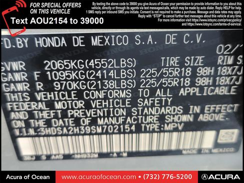 Certified 2025 Acura ADX AWD image 36