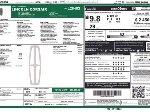 Used 2021 Lincoln Corsair Reserve w/ Elements Package AWD/4WD image 17