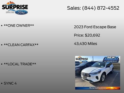 Used 2023 Ford Escape FWD image 7