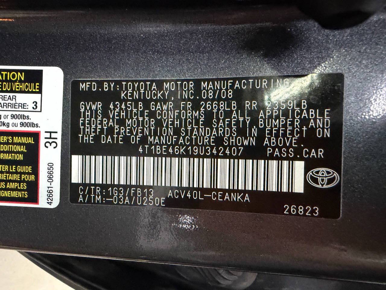 Used 2009 Toyota Camry LE FWD image 27