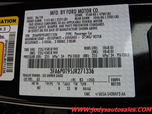 Used 2018 Ford Fusion SE w/ Equipment Group 201A AWD/4WD image 35