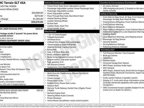 Used 2022 GMC Terrain SLT w/ LPO, Floor Liner Package AWD/4WD image 24