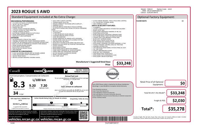 Used 2023 Nissan Rogue S AWD/4WD image 7