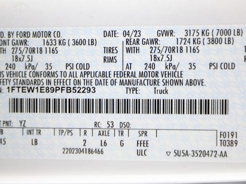 Used 2023 Ford F150 Tremor w/ Trailer Tow Package image 62