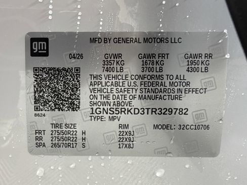 New 2026 Chevrolet Tahoe RST w/ Comfort Package RWD image 16