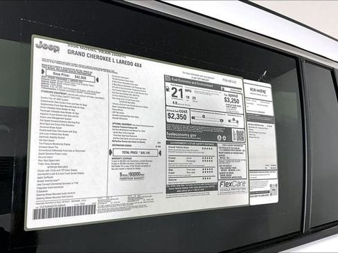New 2026 Jeep Grand Cherokee L Laredo AWD/4WD image 14