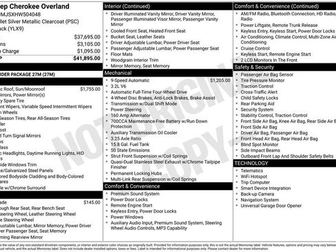 Used 2017 Jeep Cherokee Overland image 40