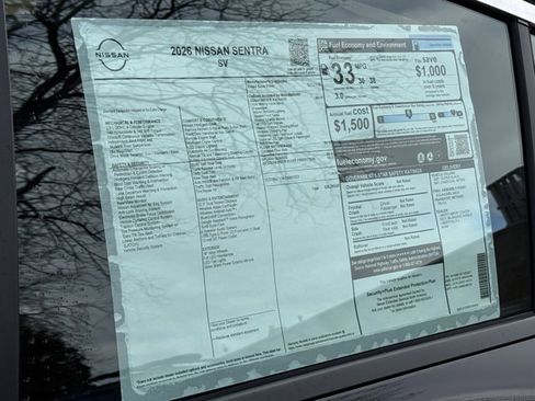 New 2026 Nissan Sentra SV w/ SV Convenience Package image 36