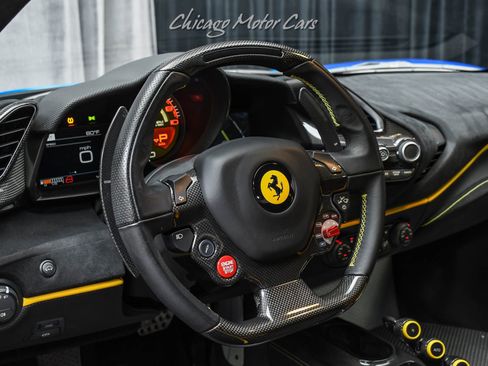 Used 2020 Ferrari 488 Pista Coupe Blu Corsa HRE Wheels Ful image 9