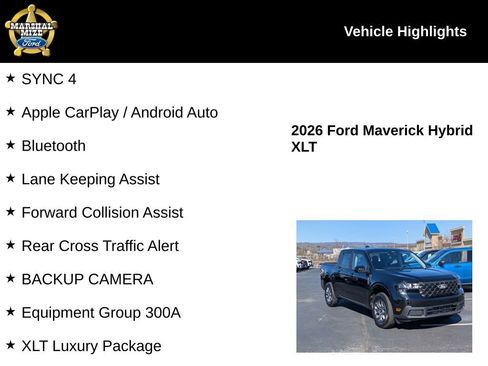 New 2026 Ford Maverick XLT w/ XLT Luxury Package FWD image 2