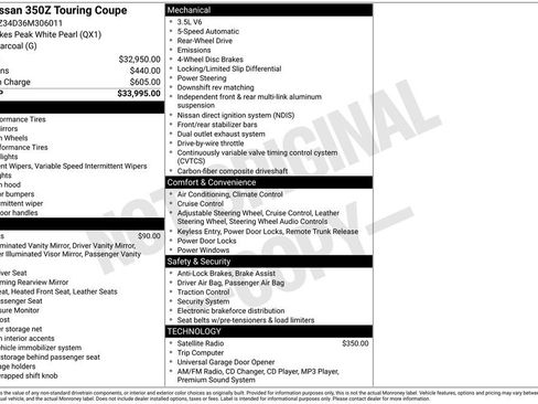Used 2006 Nissan 350Z Touring image 13