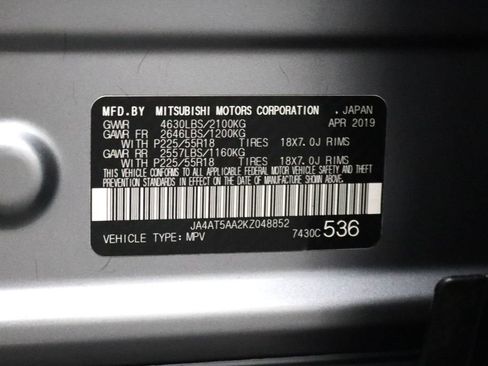 Used 2019 Mitsubishi Eclipse Cross SEL AWD/4WD image 32