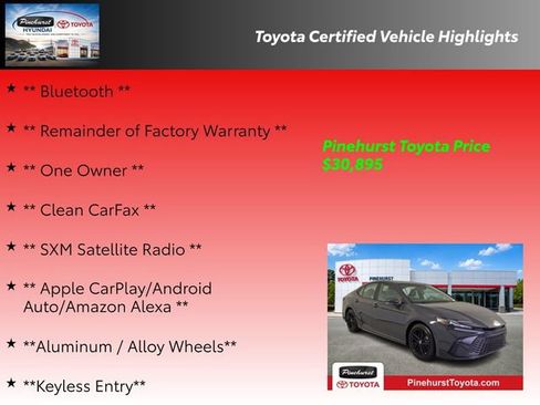 Certified 2025 Toyota Camry SE FWD image 19