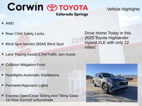 Used 2025 Toyota Highlander XLE image 7