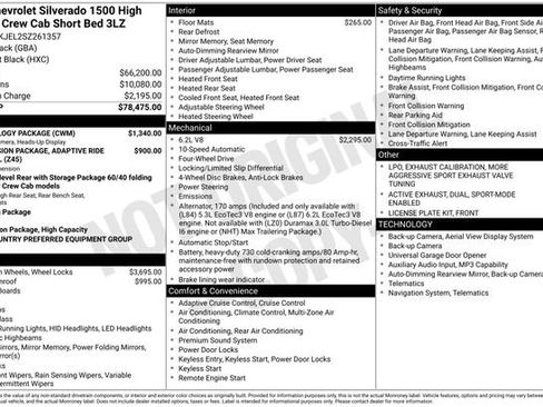 Used 2025 Chevrolet Silverado 1500 High Country w/ Technology Package AWD/4WD image 20