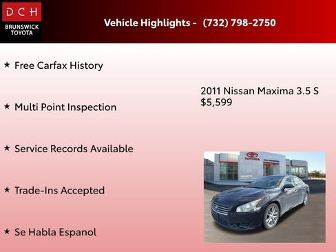 Used 2011 Nissan Maxima 3.5 S image 4