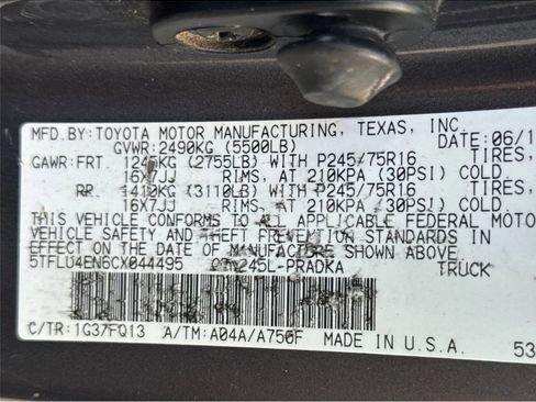 Used 2012 Toyota Tacoma 4x4 Double Cab w/ SR5 Pkg image 18