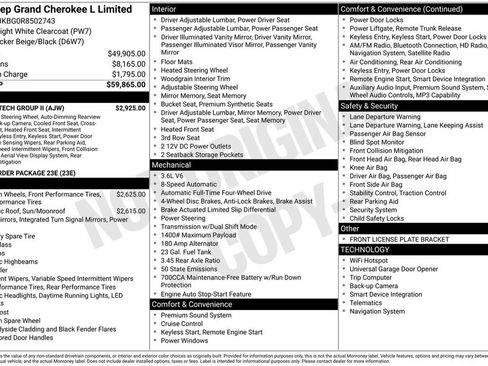 Used 2024 Jeep Grand Cherokee L Limited w/ Luxury Tech Group II AWD/4WD image 5