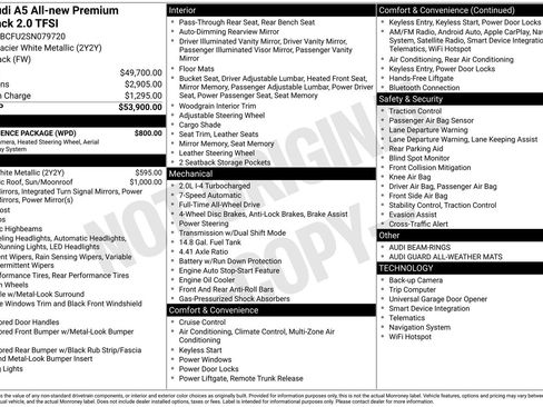 Certified 2025 Audi A5 2.0T Premium w/ Convenience Package AWD/4WD image 40