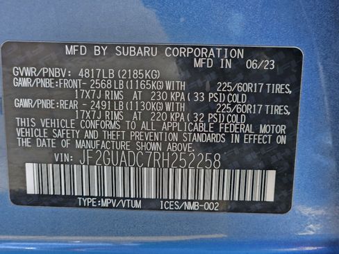 Used 2024 Subaru Crosstrek 2.0i Premium image 28