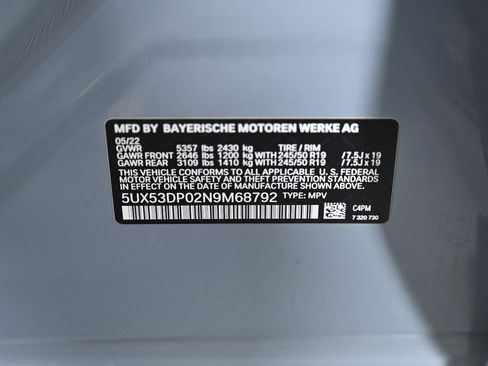 Used 2022 BMW X3 xDrive30i w/ M Sport Package 2 image 36