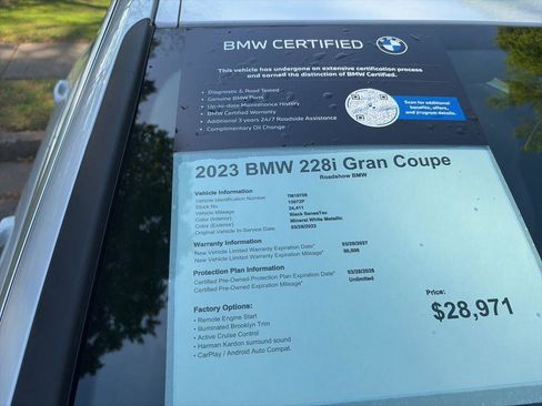 Certified 2023 BMW 228i Gran Coupe w/ Premium Package 2 FWD image 20