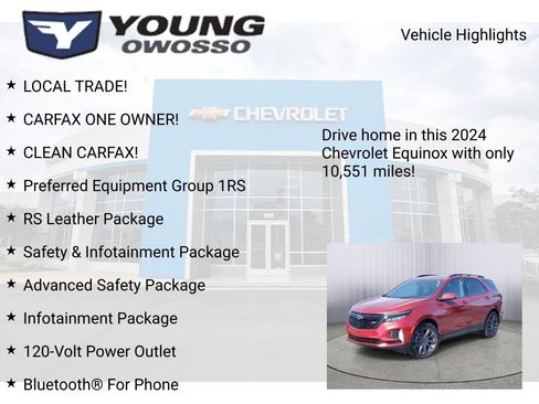 Certified 2024 Chevrolet Equinox RS w/ RS Leather Package FWD image 8