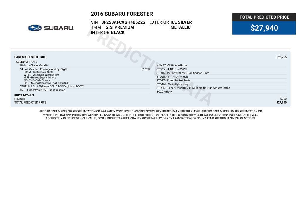 Used 2016 Subaru Forester 2.5i Premium AWD/4WD image 7