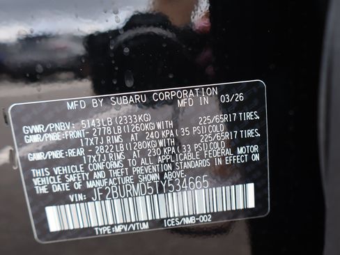 New 2026 Subaru Outback Wilderness w/ Wilderness Plus Package AWD/4WD image 25